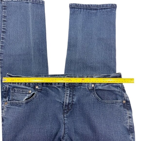 Vintage CATO PREMIUM Women's Regular Rise Jeans16W Dark Wash Ankle Stretch EUC - Picture 9 of 15